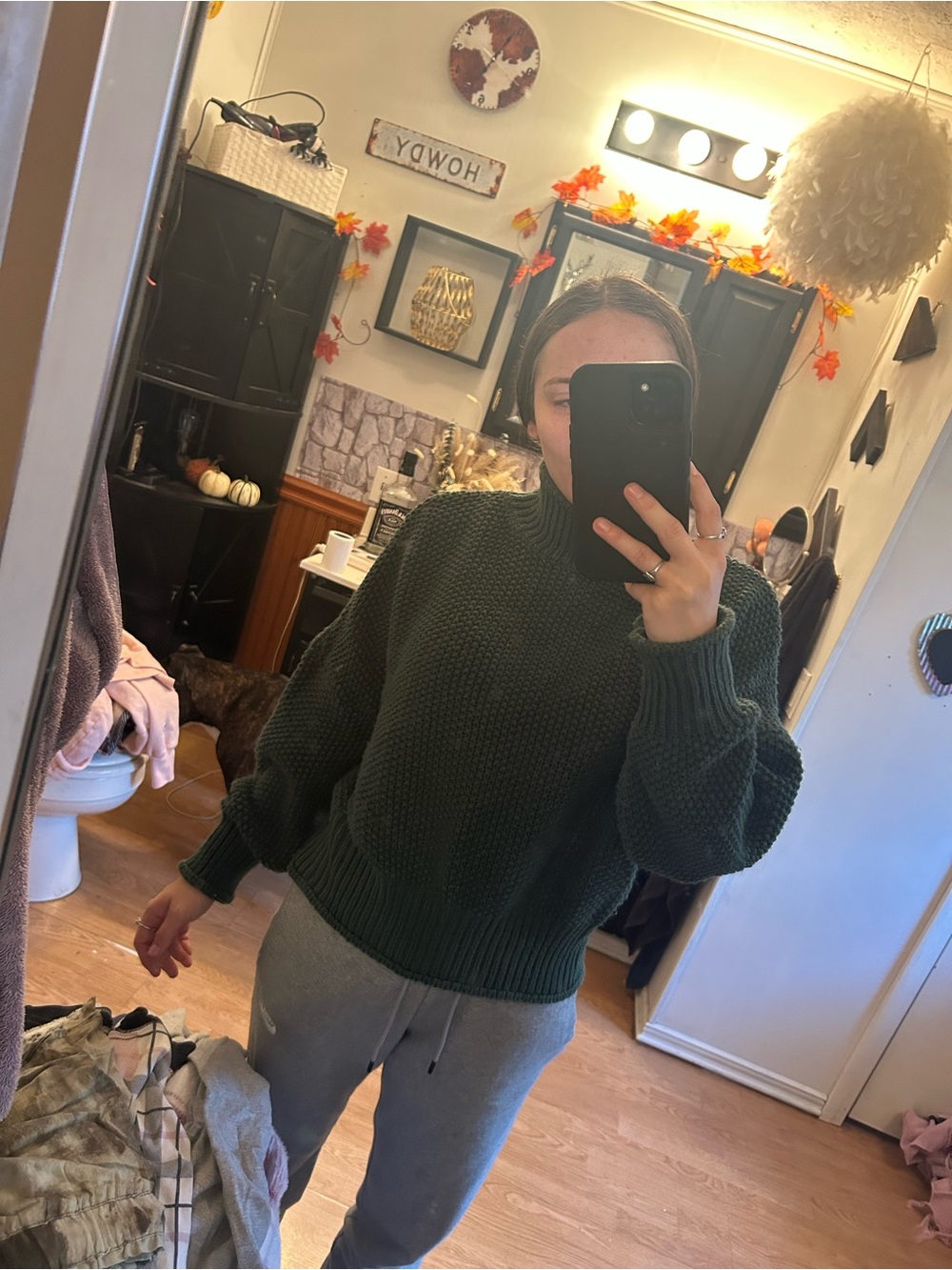Green sweater